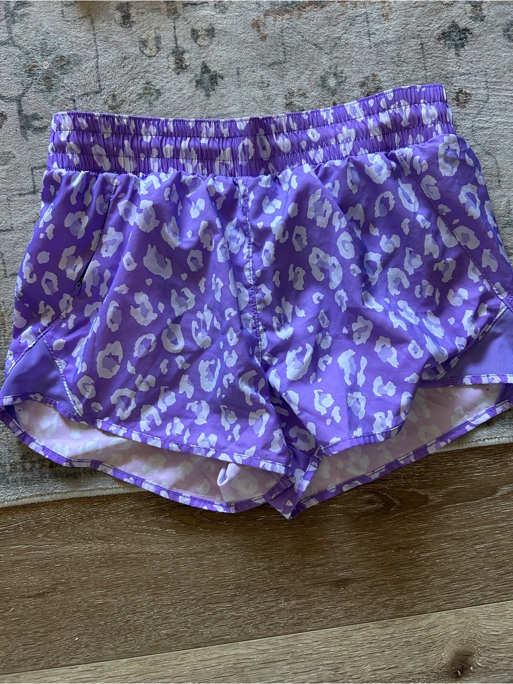 all in motion Purple Leopard Print Athletic Shorts